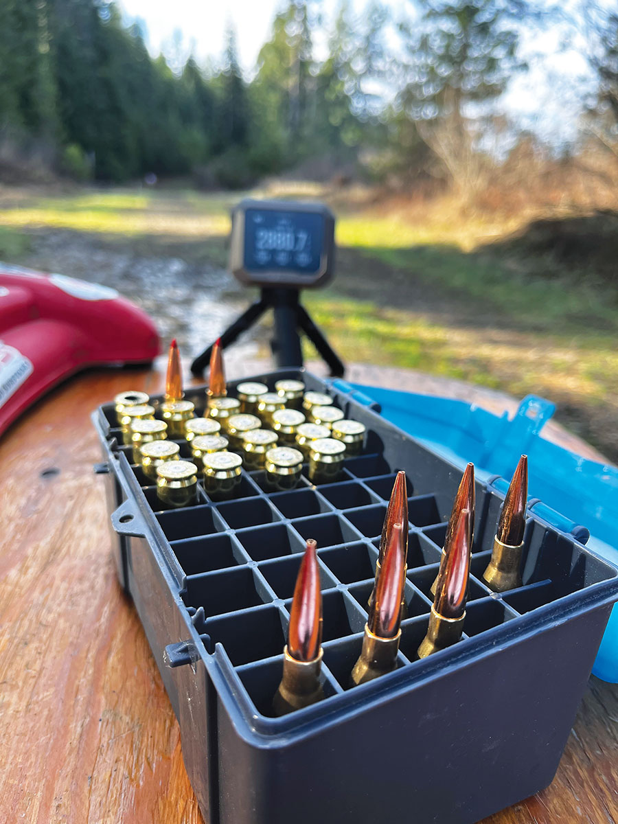 Patrick used a Garmin Xero C1 Pro chronograph to establish all velocities during testing. The  unit allows receiving accurate velocities even during heavily overcast days and has proven hugely reliable.